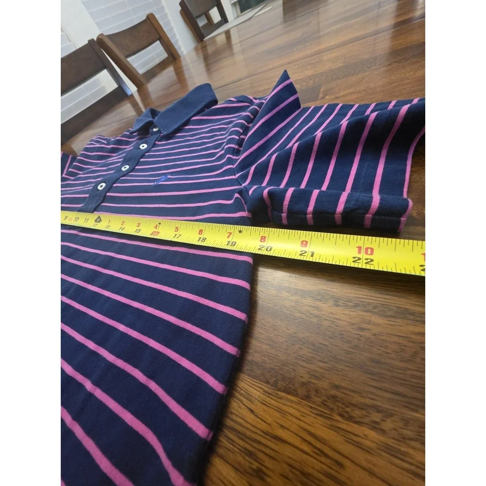 Polo Golf Ralph Lauren Men's Short Sleeve Purple Striped, Medium Stretch Sku 30